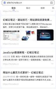常用的seo查询命令有哪些？-幻城云笔记